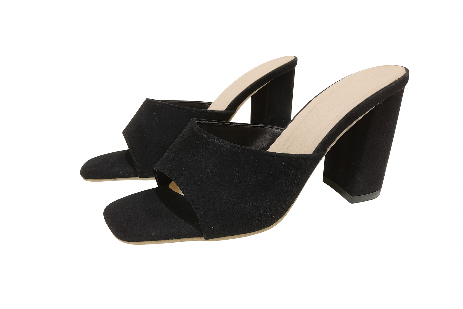 Sandalias de tacón negras