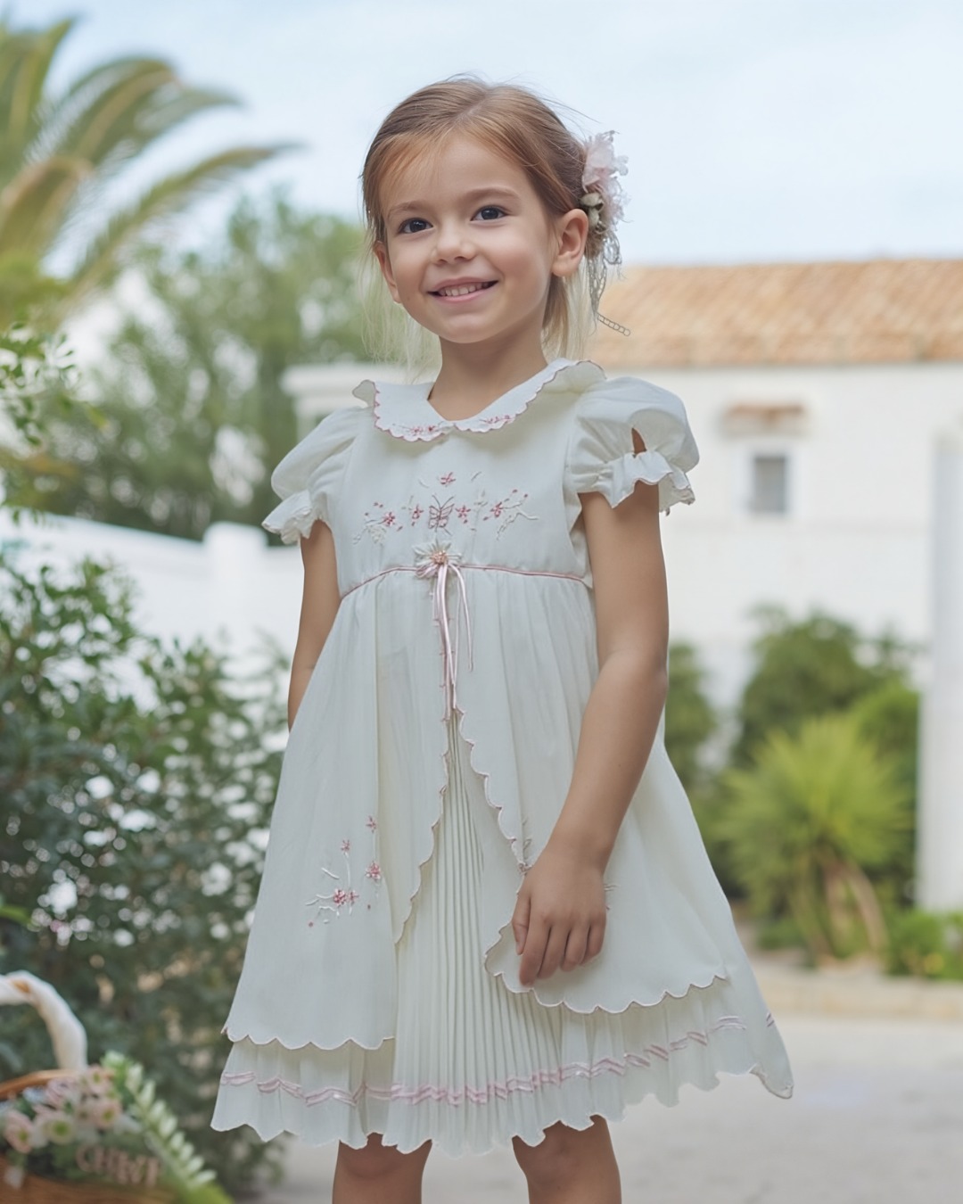 Vestido infantil blanco