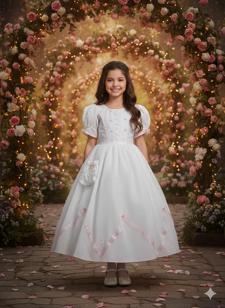 Vestido de primera comunión para niña