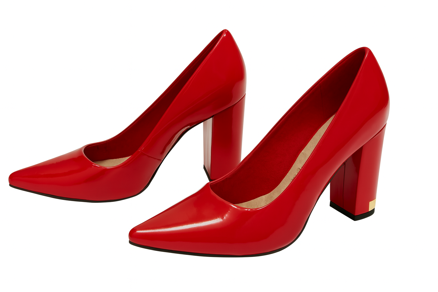 Zapatos de tacón rojos
