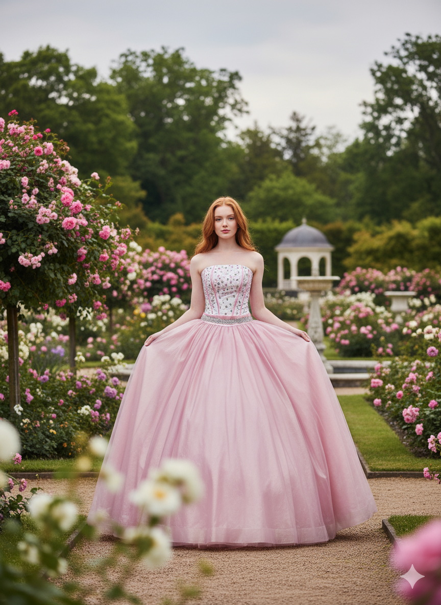 Vestido de fiesta rosa
