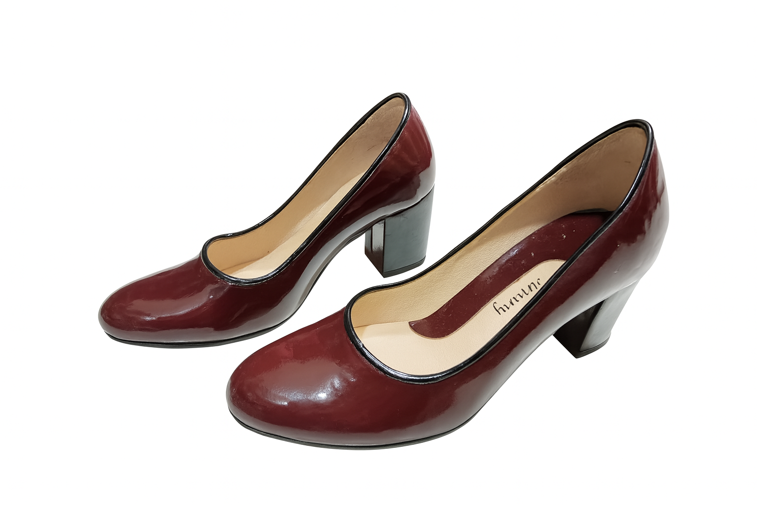 Zapatos de tacón burdeos