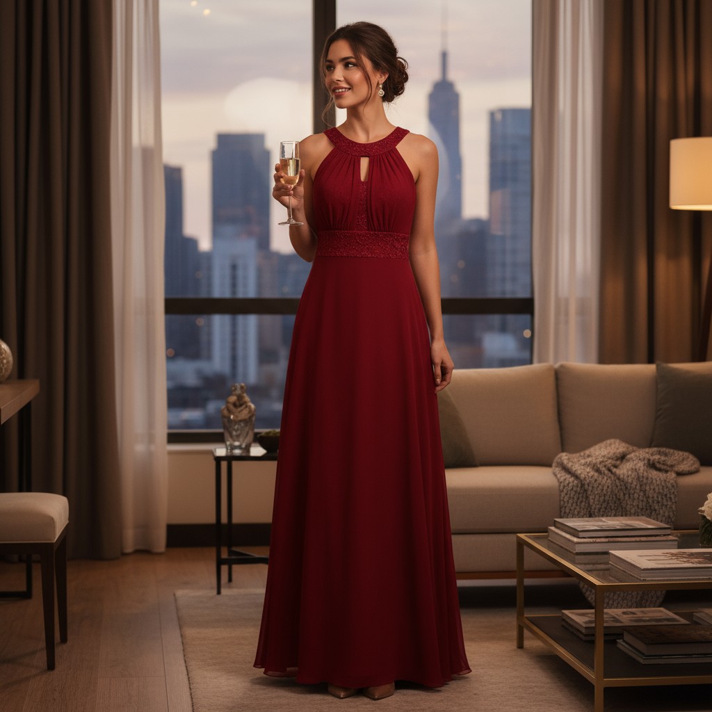 Vestido largo elegante