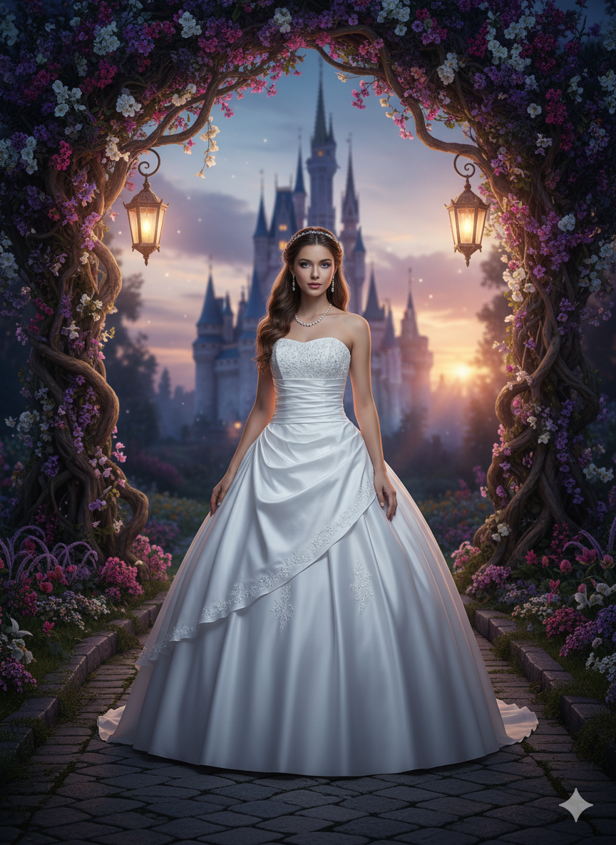 Vestido de novia estilo princesa