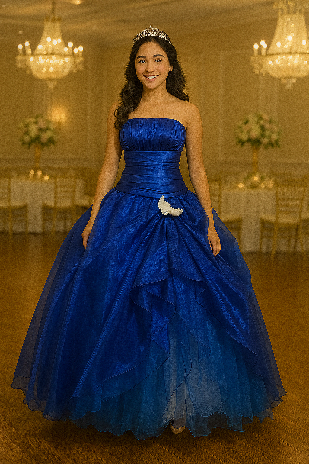 Vestido de fiesta azul