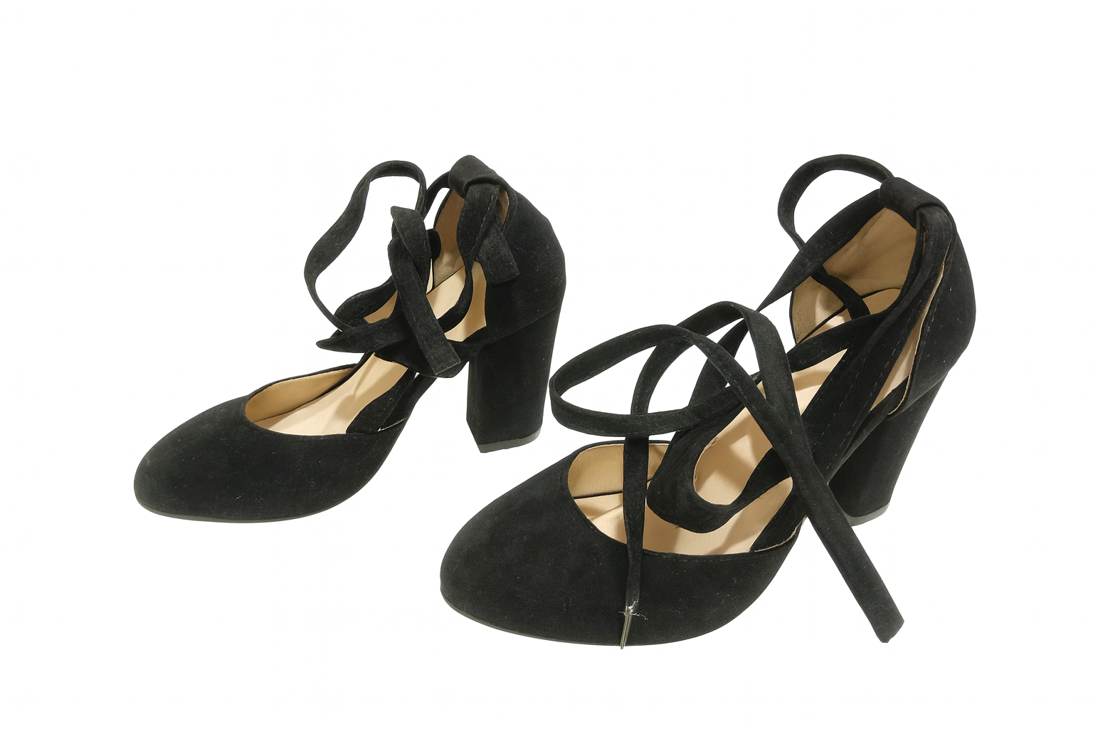 Zapatos de tacón negro