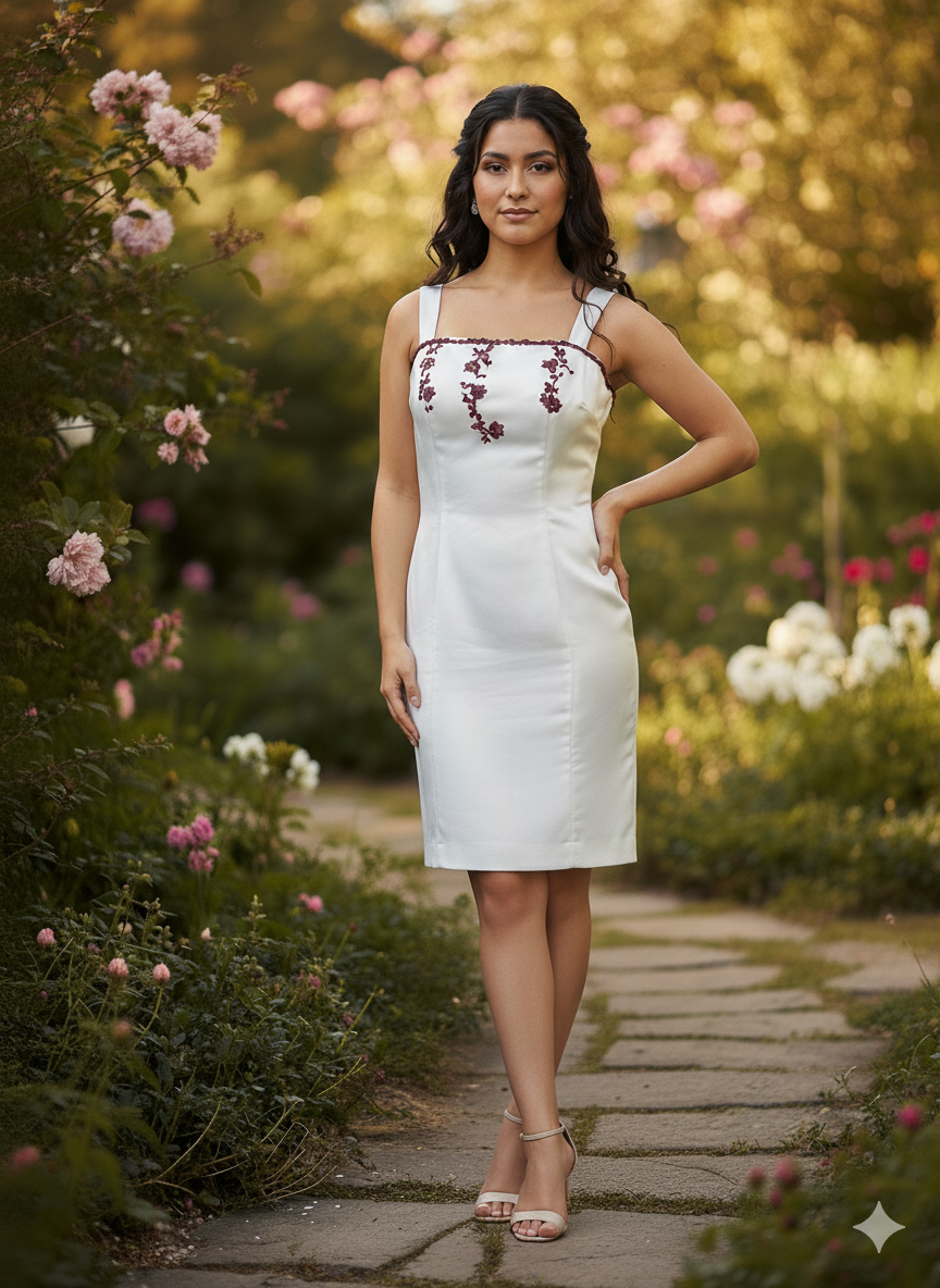 Vestido blanco elegante