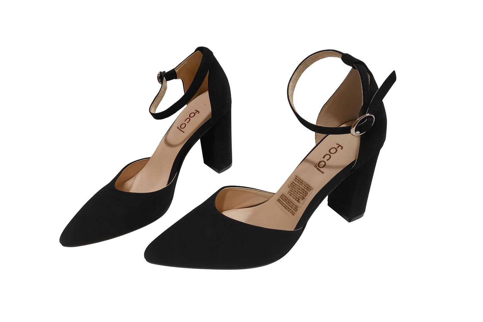 Zapatos de tacón negro