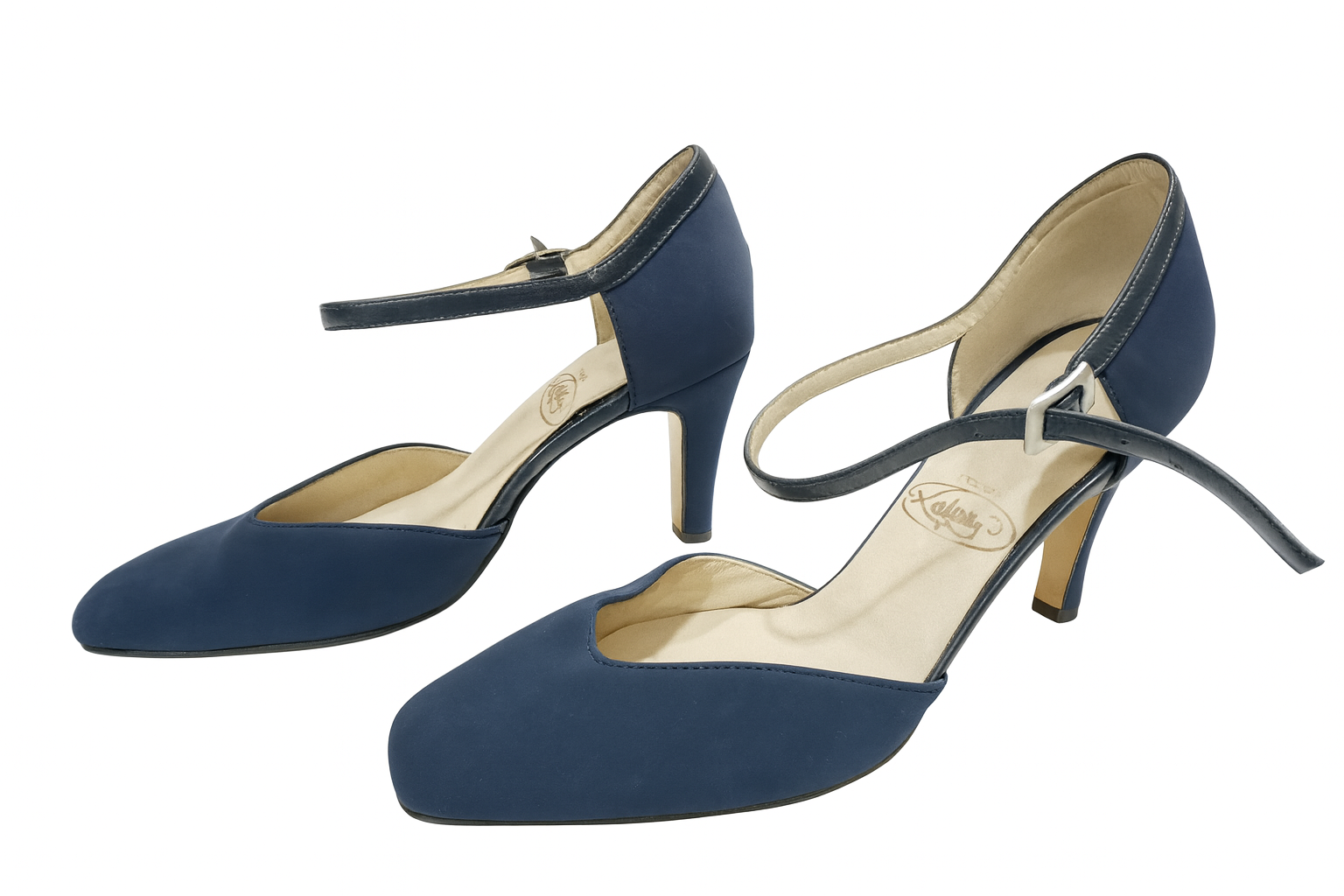 Zapatos de tacón azul