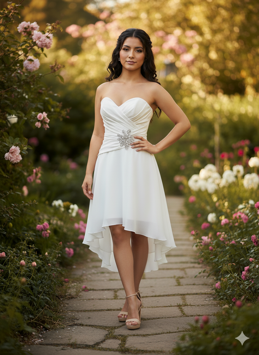 Vestido blanco elegante