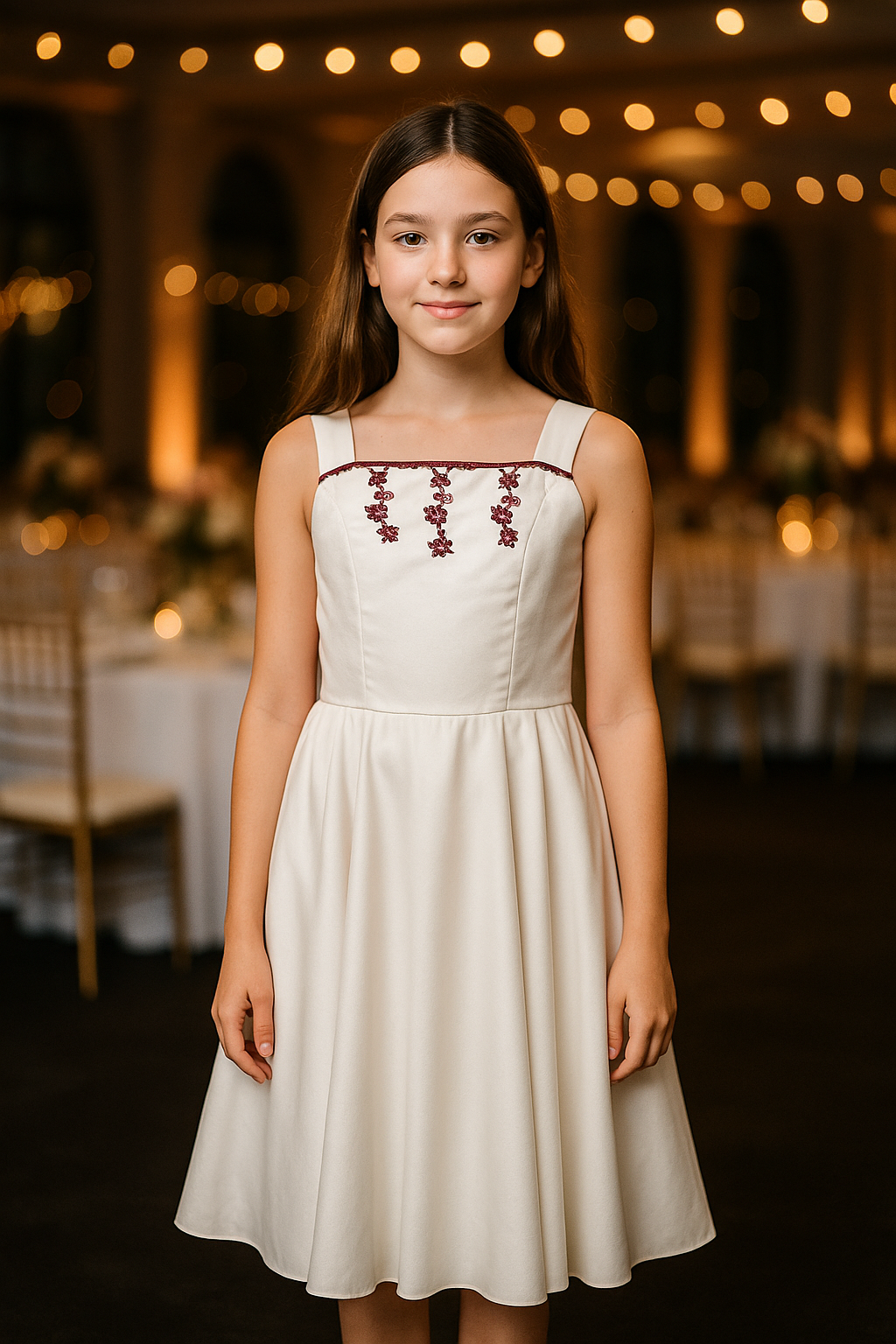 Vestido blanco elegante