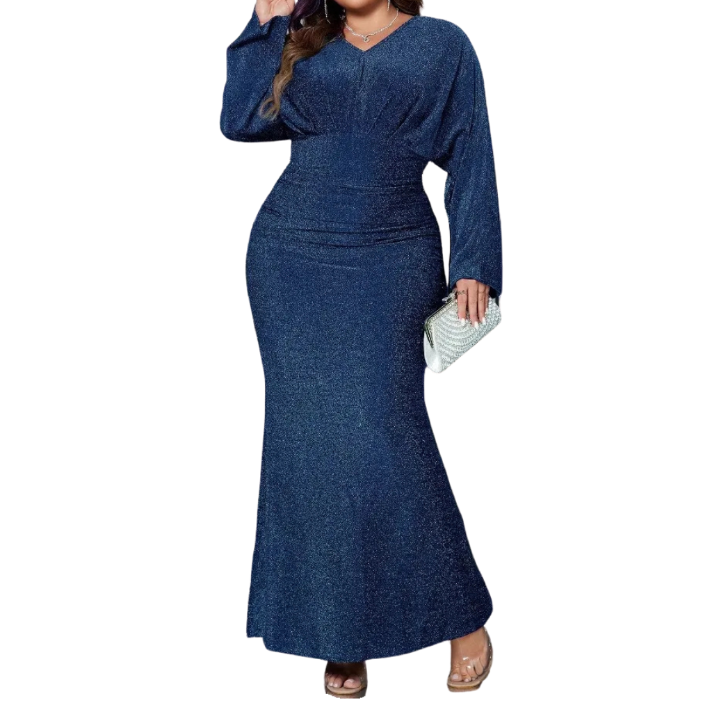 Elegant Shimmer Maxi Dress