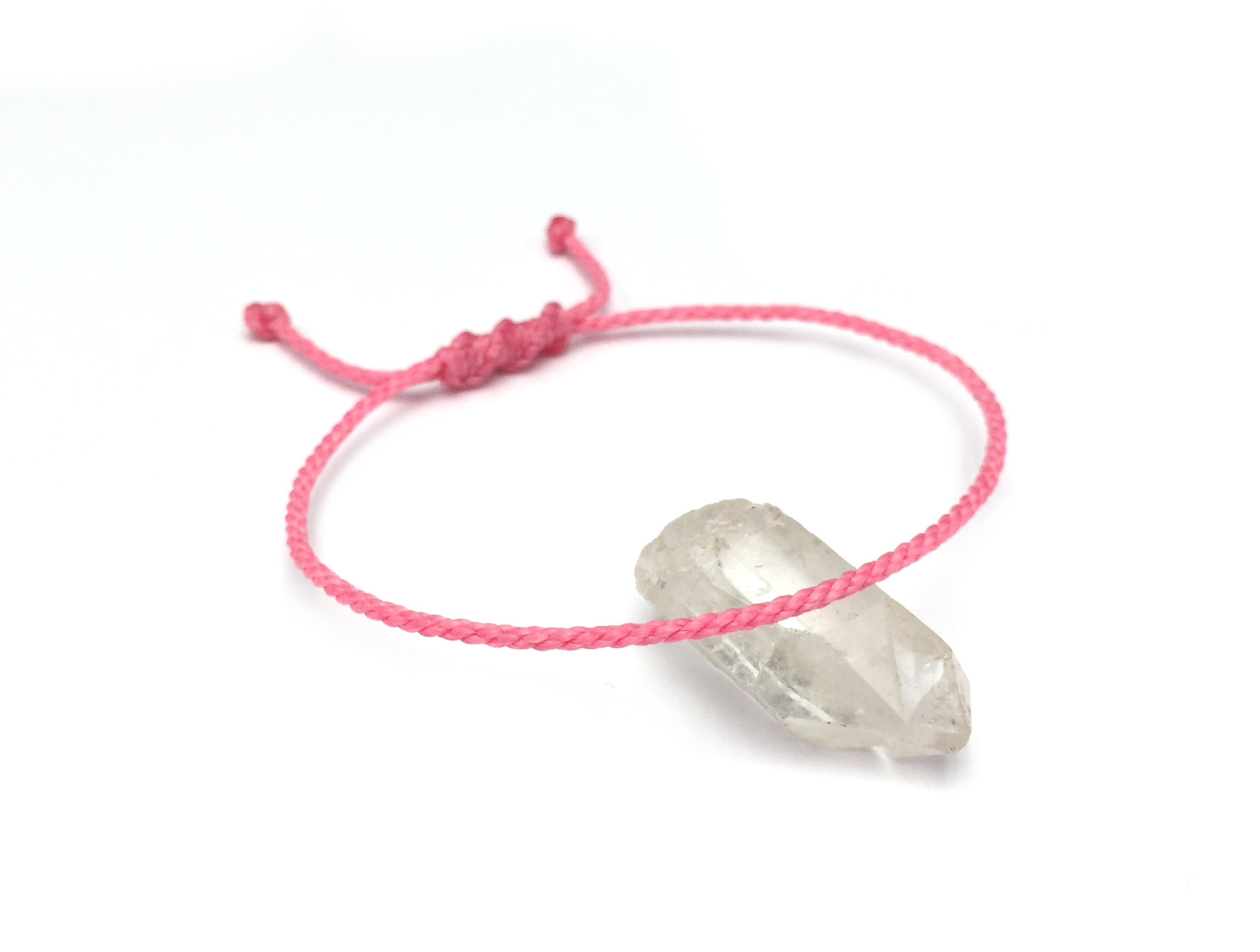  Bracelet Rose Modèle Corde Tressé Main Avec Du Fil Ciré Résistant à l' Eau & Ajustable Avec Un Nœud Coulissant