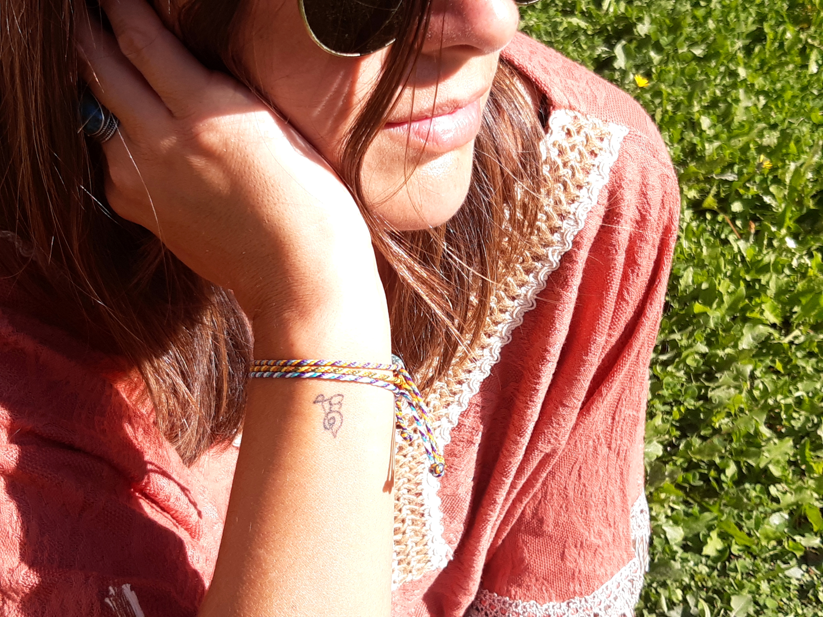  Bracelet Marron (3 Nuances) Modèle Corde Tressé Main Avec Du Fil Ciré Résistant à l' Eau & Ajustable Avec Un Nœud Coulissant
