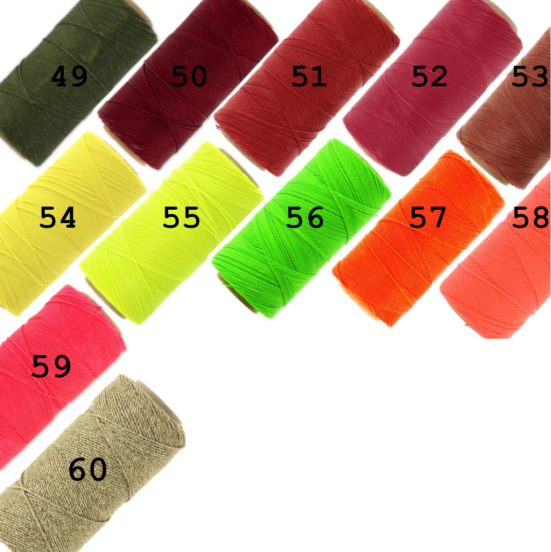 Bracelet Deux Couleurs Modèle Plat Avec 60 Nuances Au Choix Tissé Main & Nœud Personnalisable