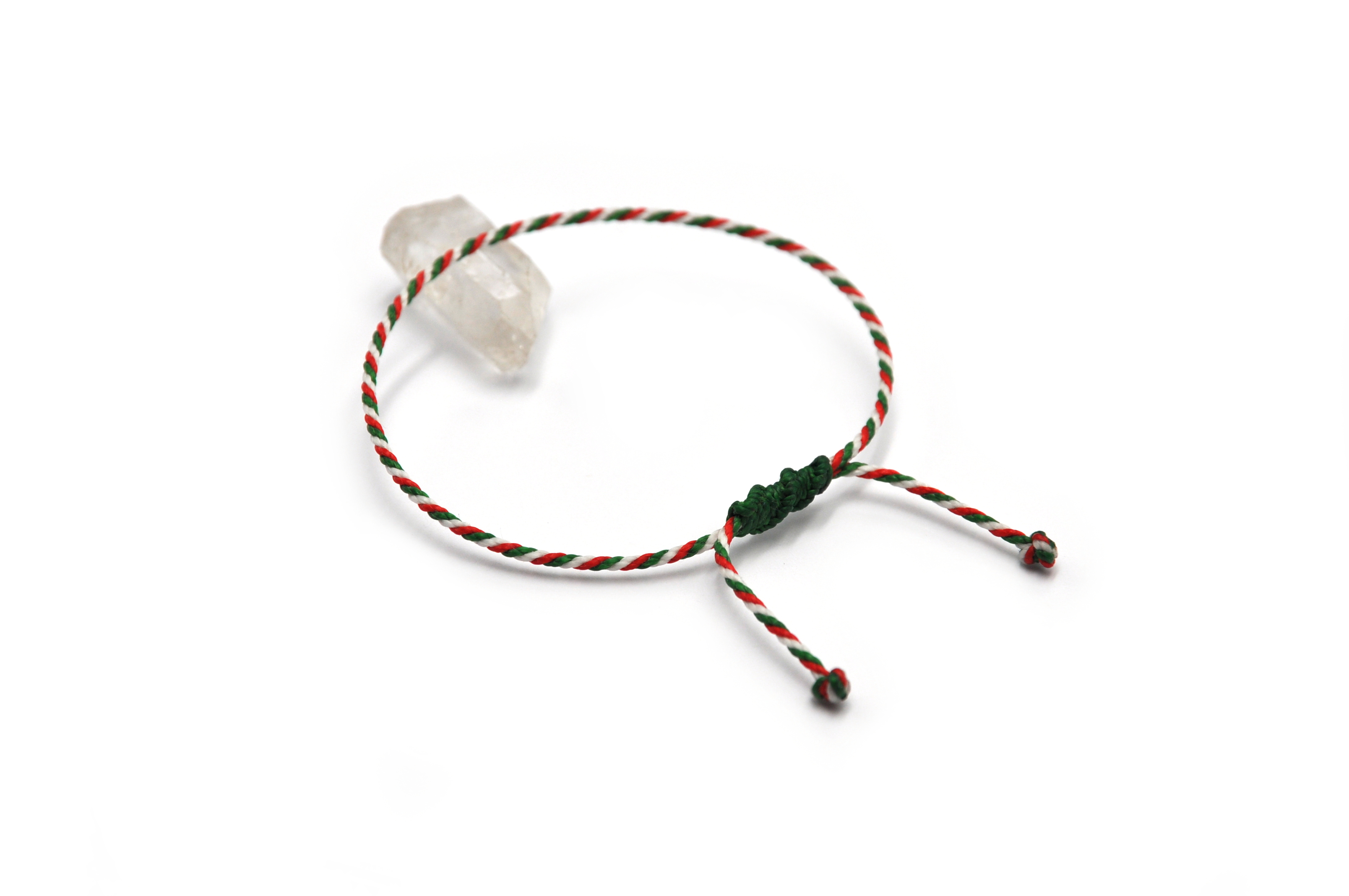  Bracelet Vert Rouge & Blanc Modèle Corde Tressé Main & Ajustable. Couleur Drapeaux Italie Algérie Bulgarie Hongrie Iran.
