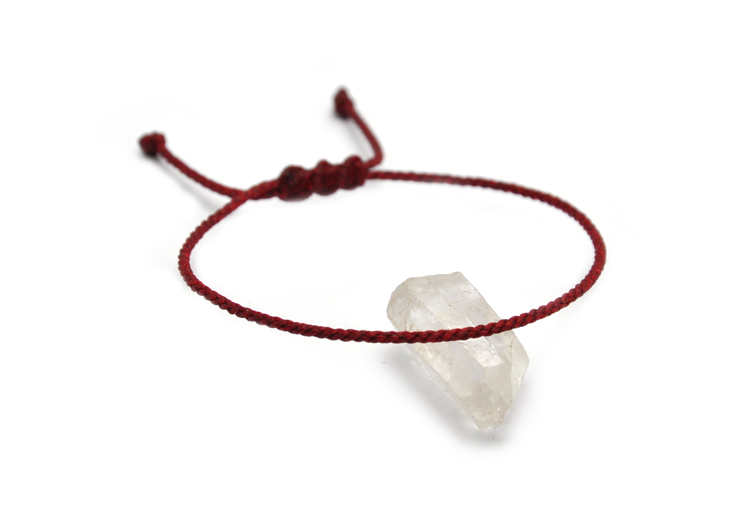 Bracelet Rouge Bordeaux Modèle Corde Tressé Main Avec Du Fil Ciré Résistant à l' Eau & Ajustable Avec Un Nœud Coulissant