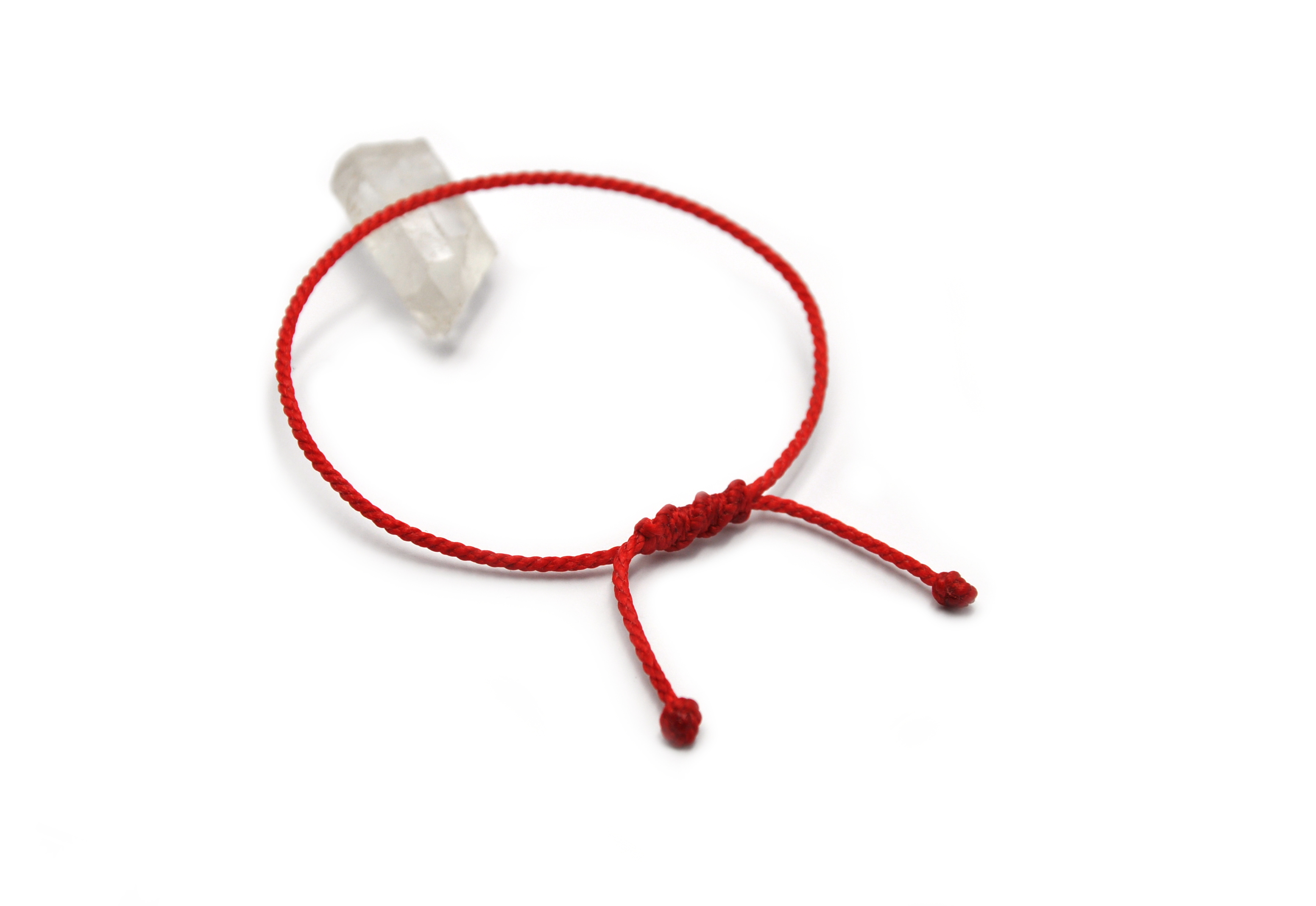  Bracelet Rouge Modèle Corde Tressé Main Avec Du Fil Ciré Résistant à l' Eau & Ajustable Avec Un Nœud Coulissant