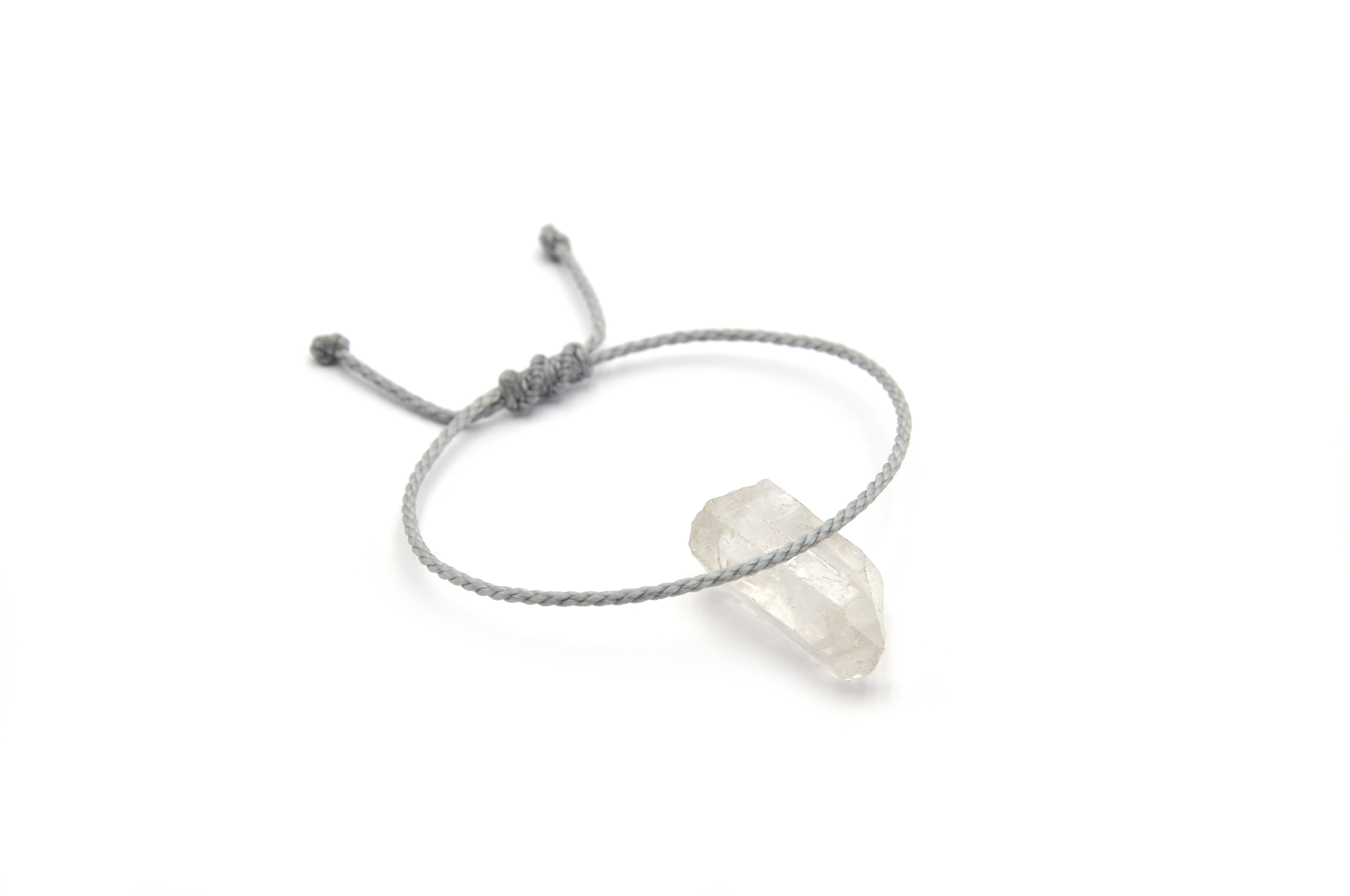  Bracelet Gris Clair Modèle Corde Tressé Main Avec Du Fil Ciré Résistant à l' Eau & Ajustable Avec Un Nœud Coulissant
