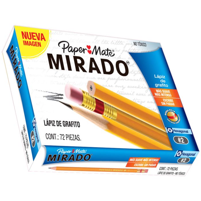 Lápiz de grafito Paper Mate Mirado 2 hexagonal