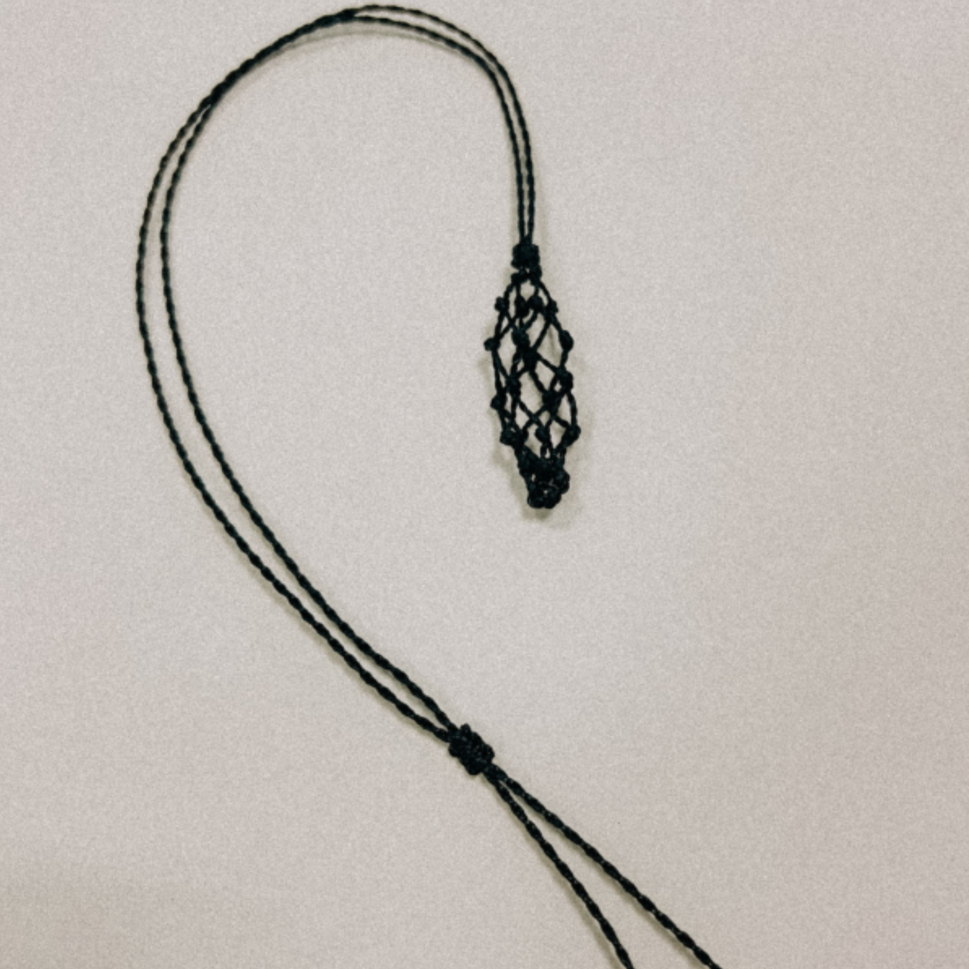 Makramee-Halskette für Wechselsteine