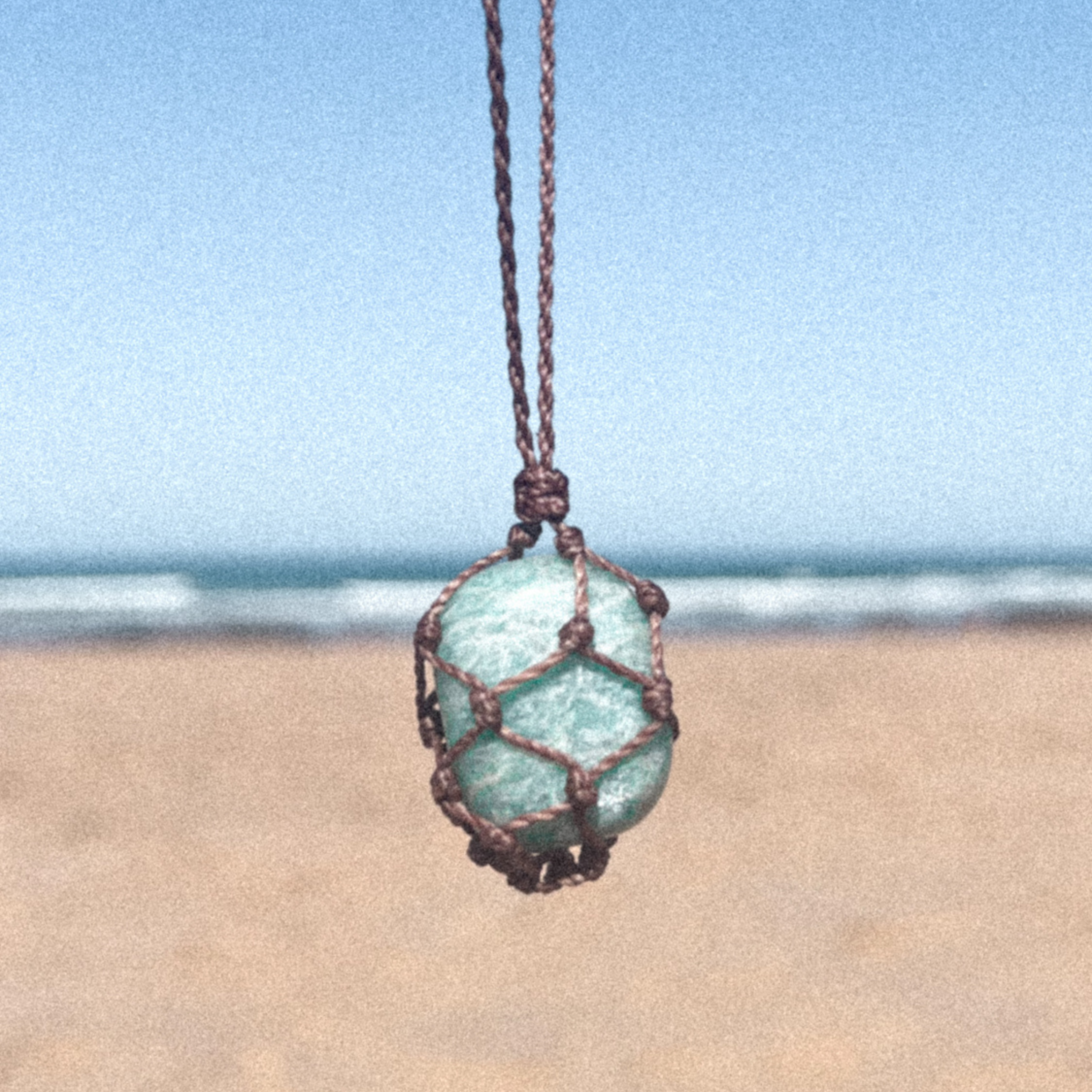 Makramee-Halskette für Wechselsteine