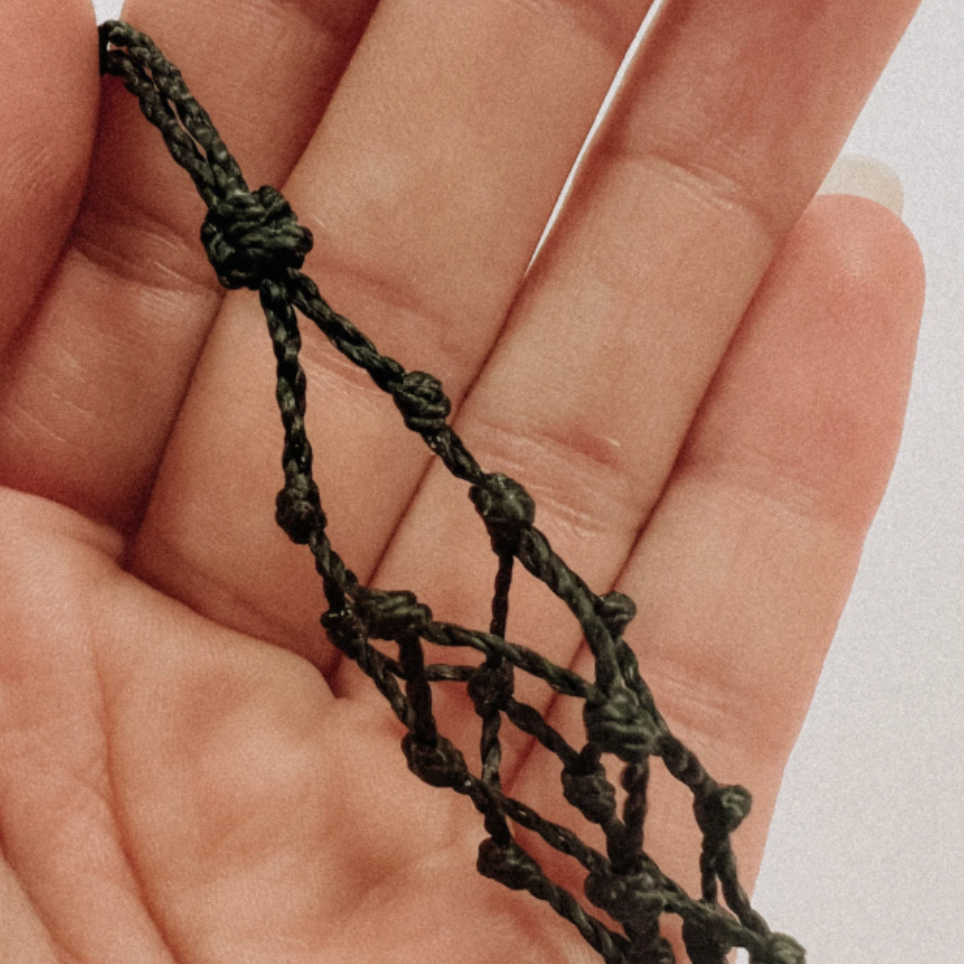 Makramee-Halskette für Wechselsteine