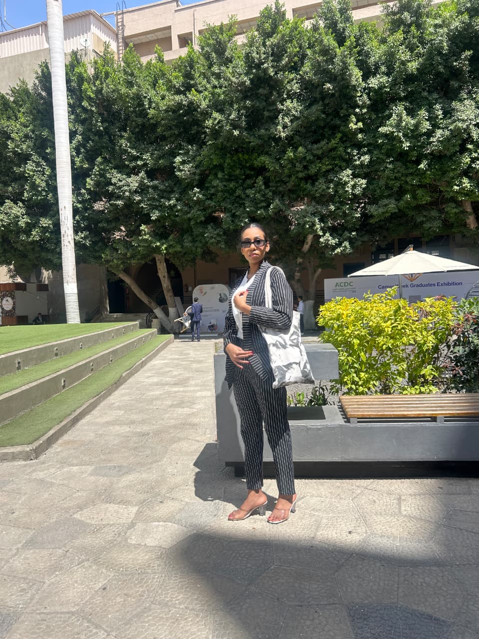 White and Black Pattern Tote Bag