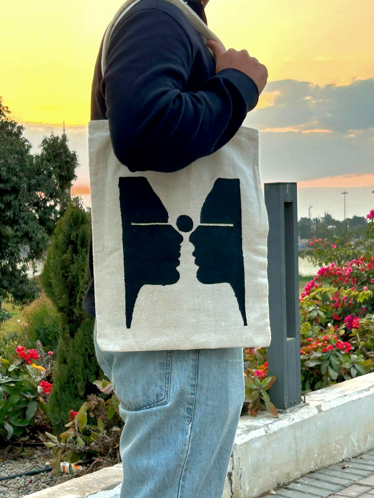 Artistic Fabric Tote Bag