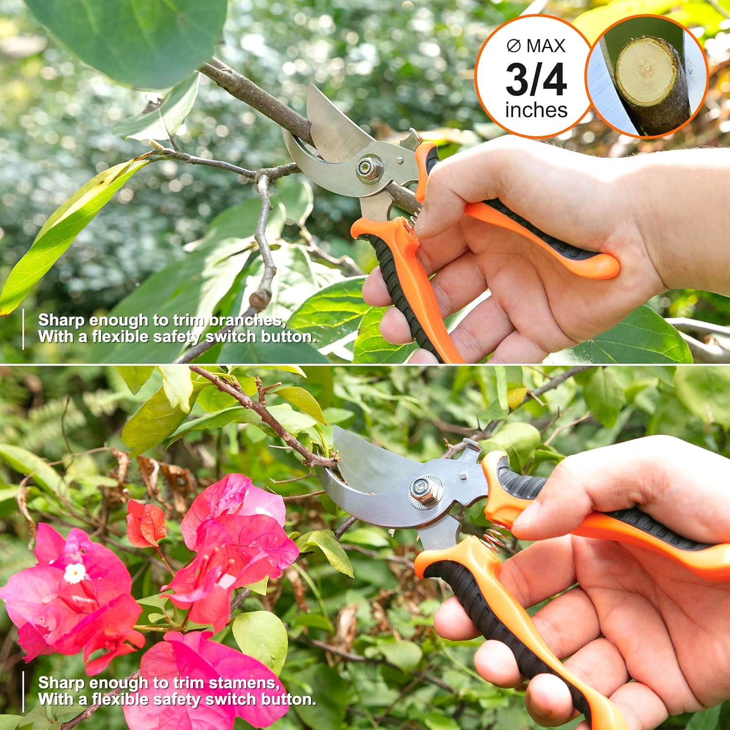Juego de herramientas de jardinería de acero inoxidable resistente, con agarre de goma antideslizante, bolsa de almacenamiento, herramientas de mano al aire libre, regalos de jardinería