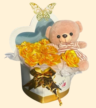 Caja Corazón + Rosas Eternas