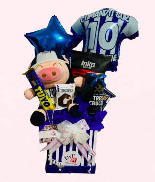 Caja de regalo "Blanquiazul"