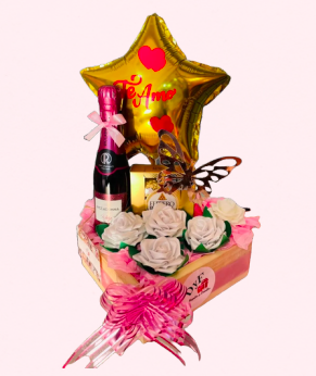 Caja Corazón + Rosas Eternas