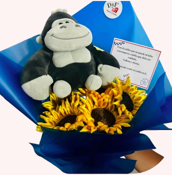 Ramo Girasoles + Peluche