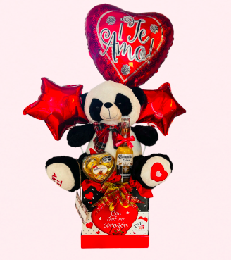 Regalo Romántico Oso Panda 35 cm
