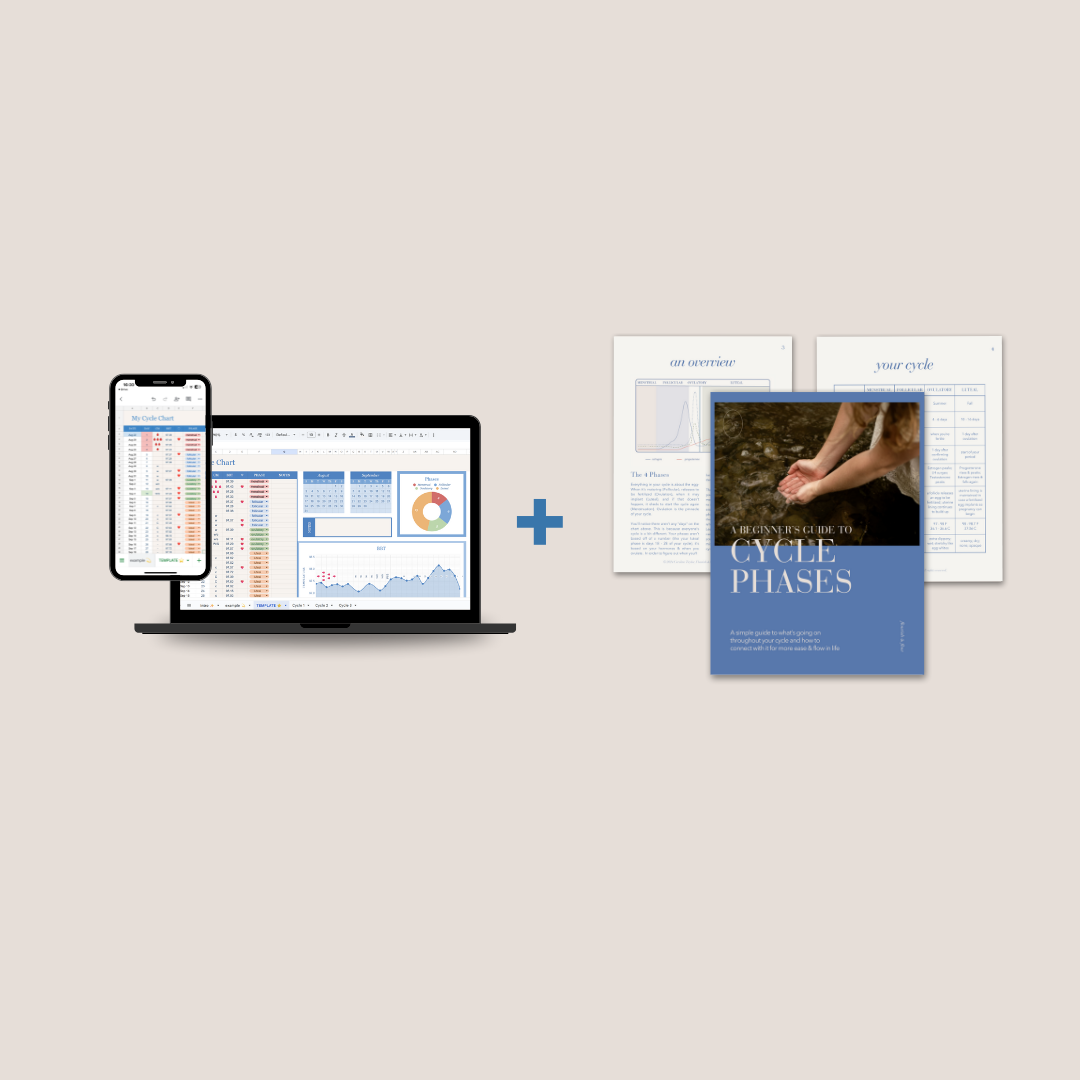 BUNDLE: Cycle Phases Beginner Guide + Cycle Charting Cheat Sheet