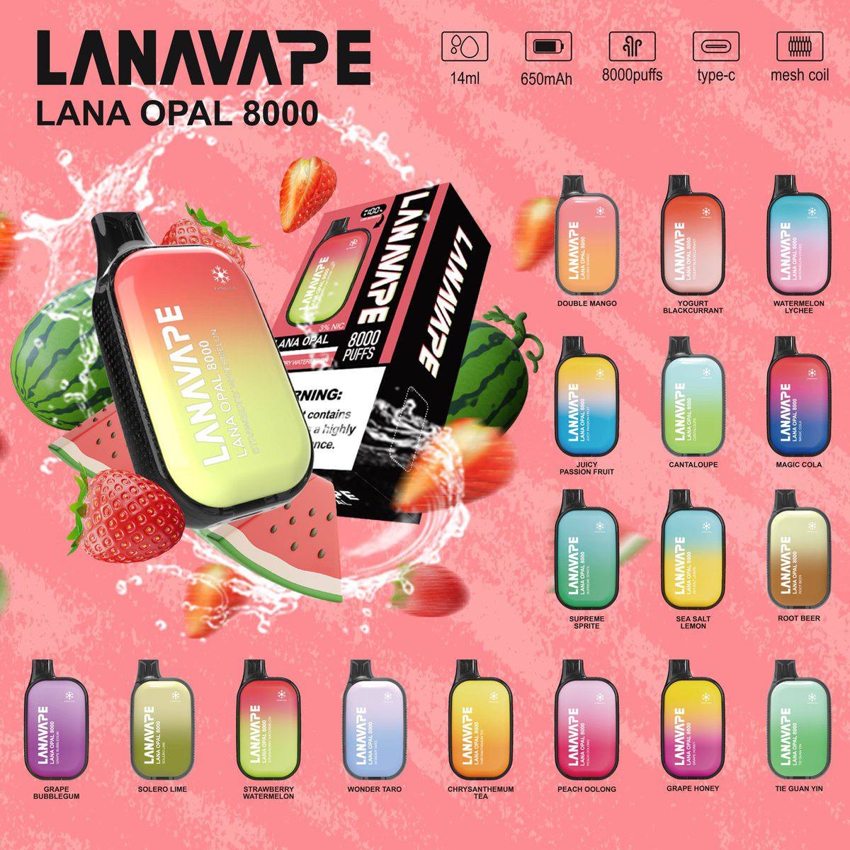 LANA OPAL 8000 Puff Disposable