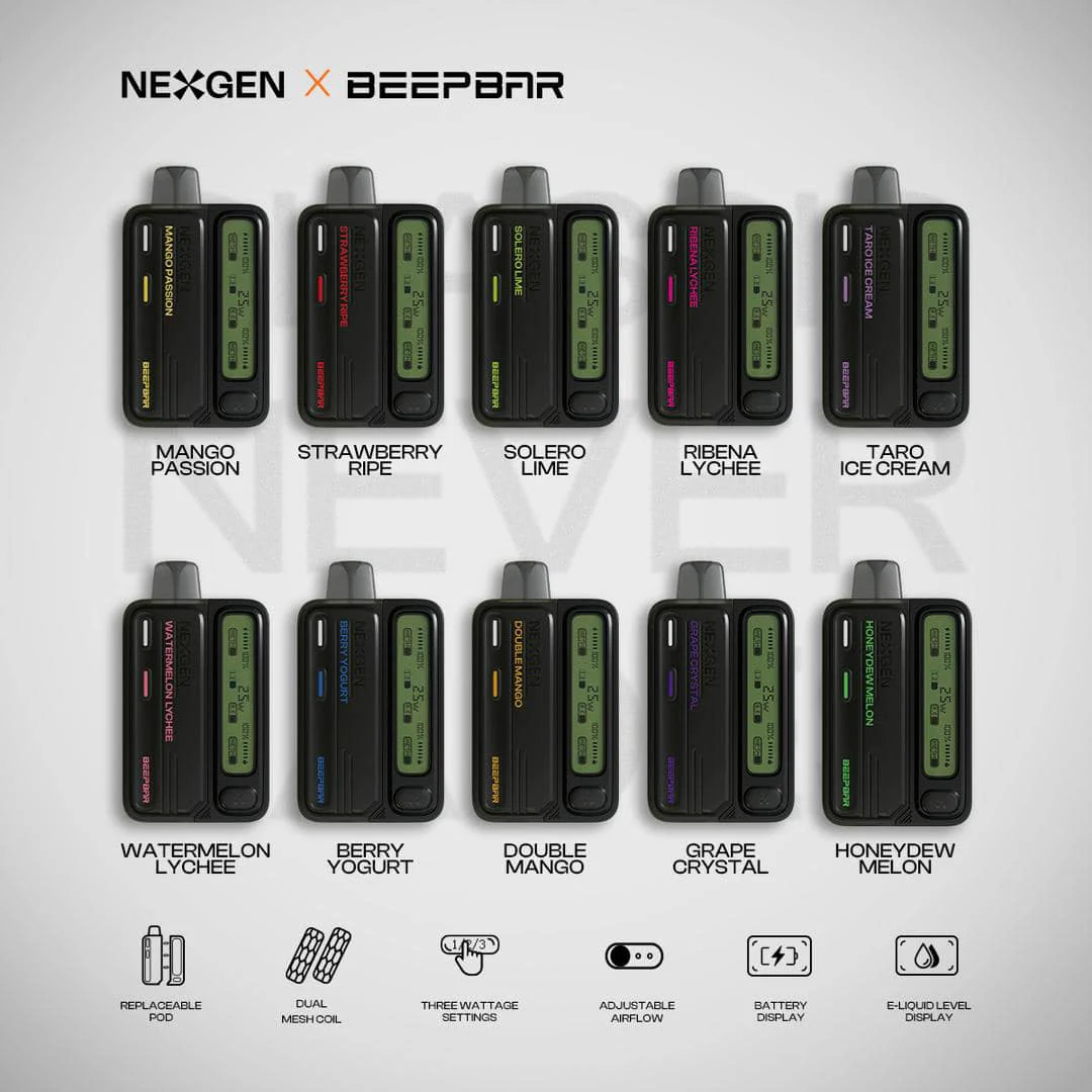 NEXGEN Beepbar Vape SG – 15K Puff Rechargeable Disposable