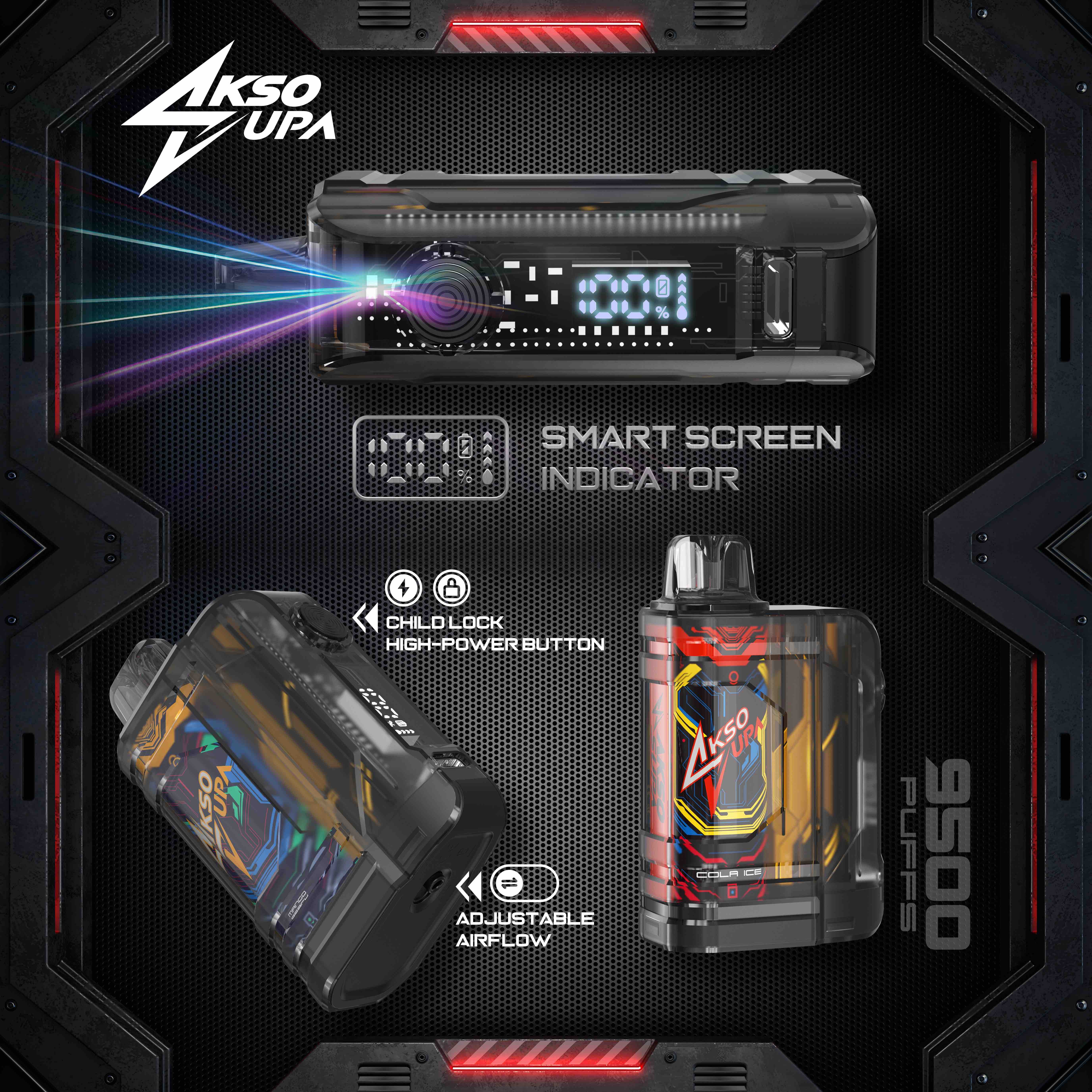 AKSO SUPA 9500 Puffs