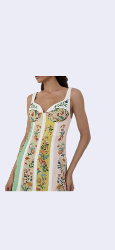 Floral Embroidered Bustier Top