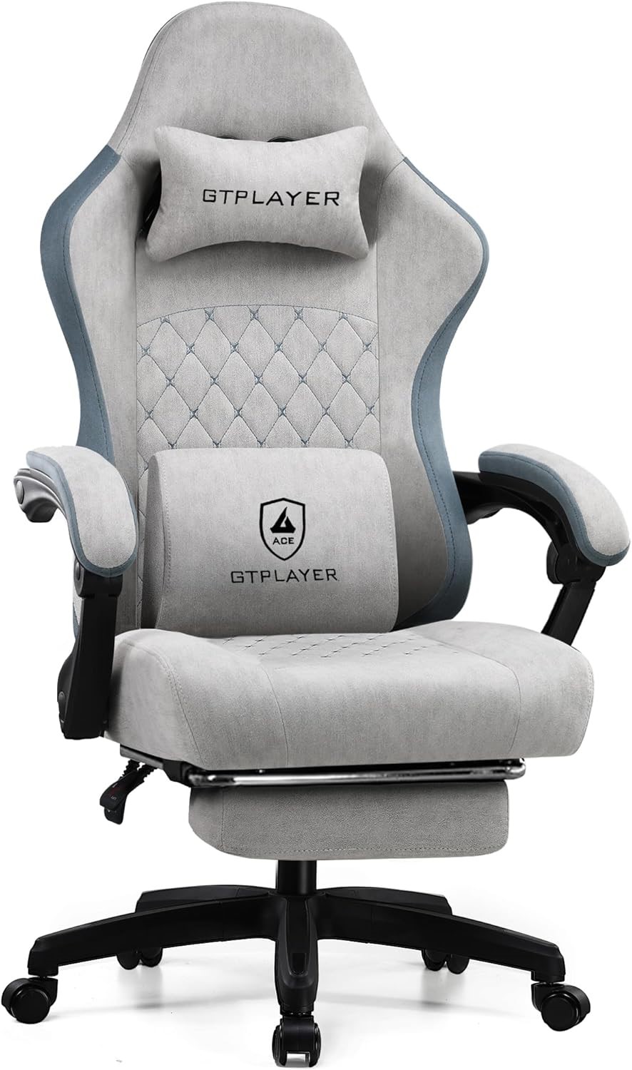 GTPLAYER gaming chair with foot rest