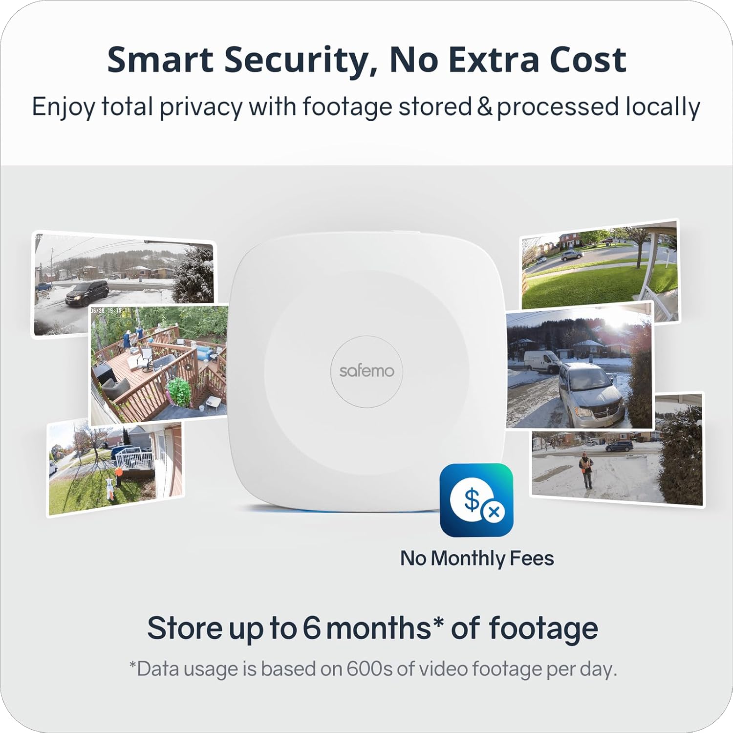 Safemo 4K Security Cameras Wireless Outdoor/Indoor, Cameras for Home Security