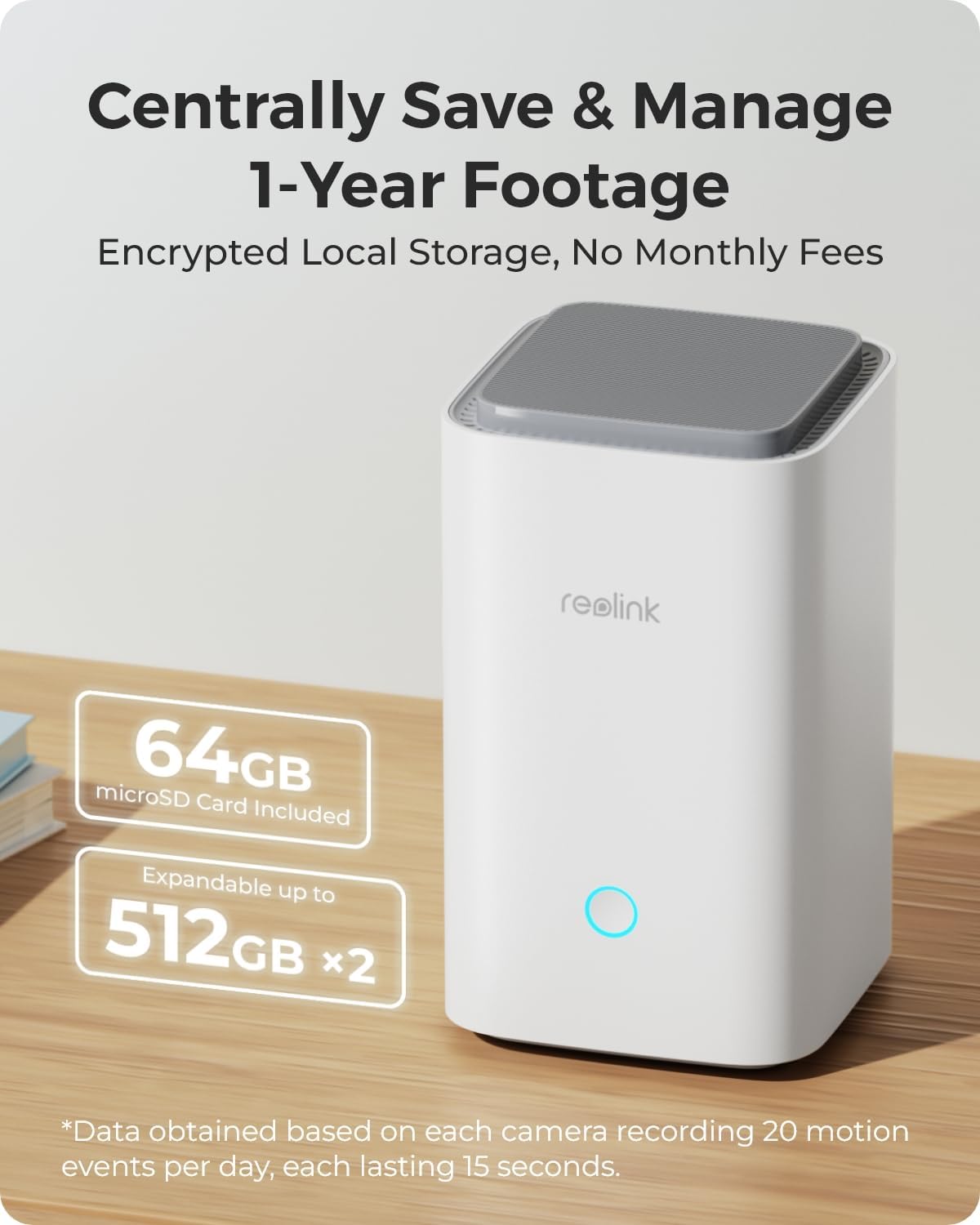 REOLINK 4K Security Cameras Wireless Outdoor System 1 Year Local Storage