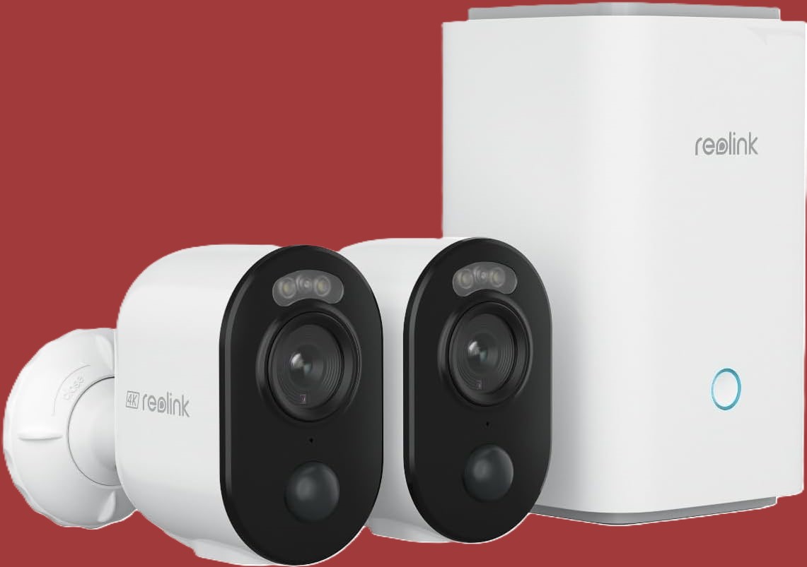 REOLINK 4K Security Cameras Wireless Outdoor System 1 Year Local Storage