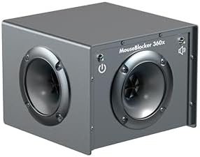 MouseBlocker 360 Outdoor Rodent Deterrent High Powered, Whisper Quiet Mouse Blocker