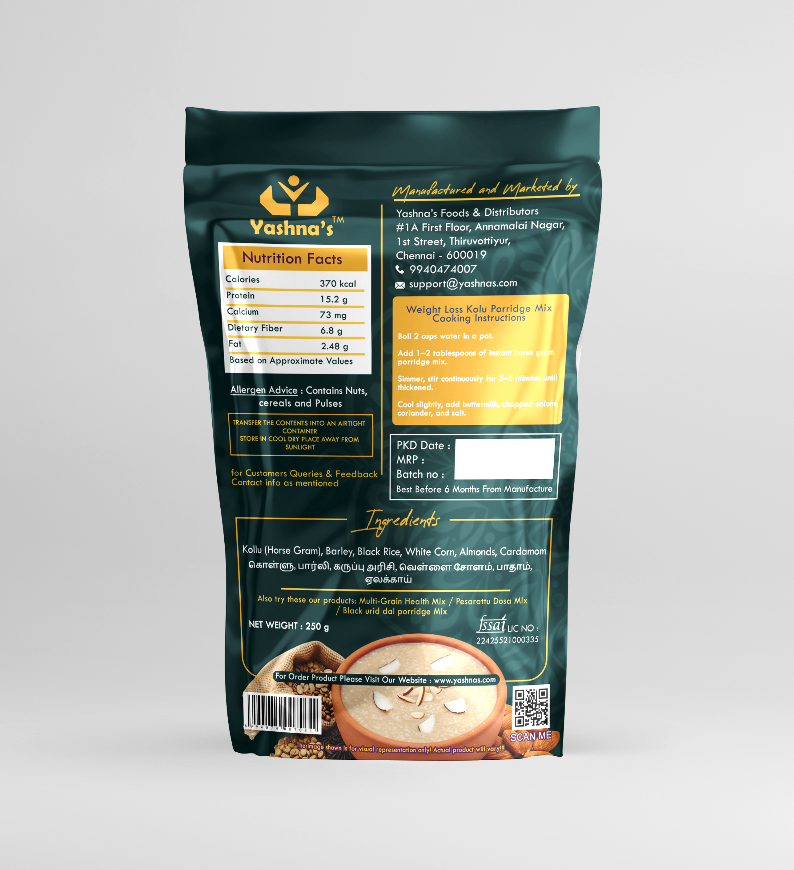 Weight Loss Kollu Porridge Mix