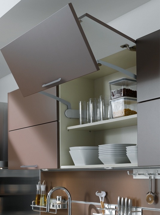 Modern Kitchen Cabinet with Lift-Up Door
