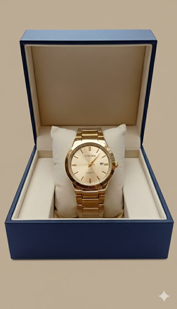 Aurora Royale-Citizen Gold Quartz Watch