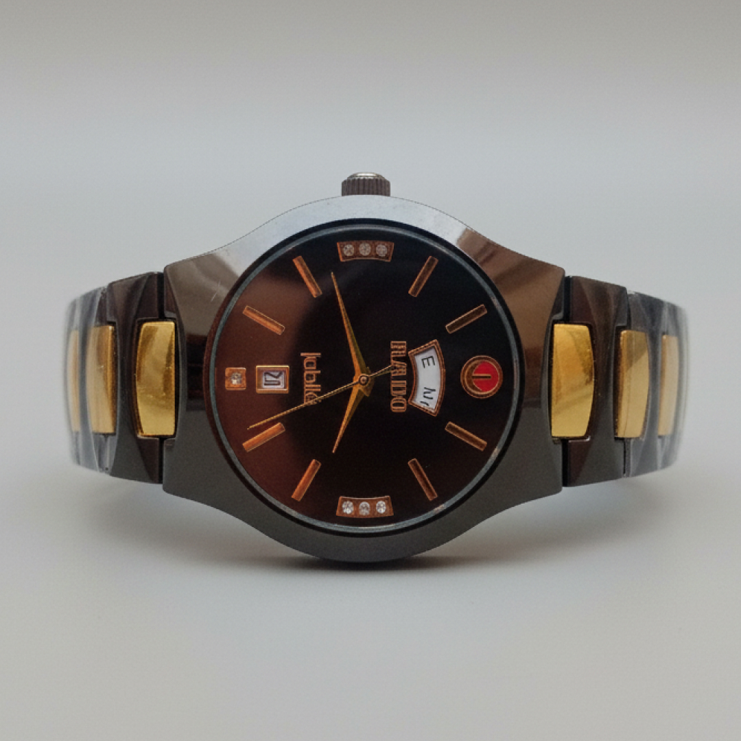 Shadow Monarch-Rado Jubile Black and Gold Wrist Watch