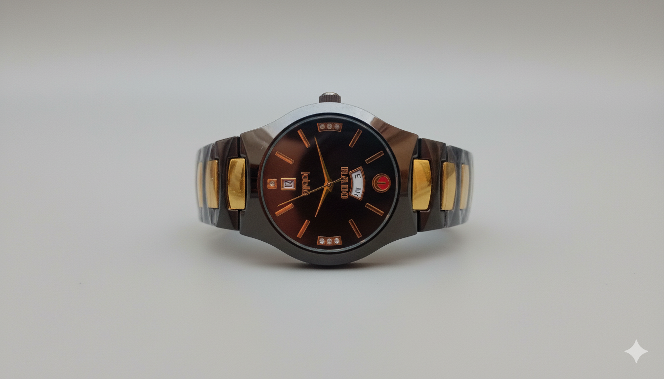Shadow Monarch-Rado Jubile Black and Gold Wrist Watch